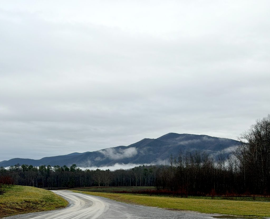 Great Smokey Mountains in Cades Cove at the entrance of the Abrams Fall trail head.